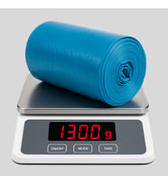 Mulpex Jumbo Boy Mavi Çöp Torbası 80x110 cm – 1 Rulo (1300 g ±%2) Dayanıklı ve Kalın, Ağır Hizmet Geri Dönüşüm
