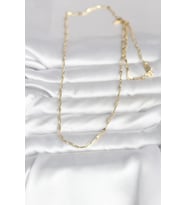 Northcity CM 14K Gold Renk İnce Ataç Zincir Model 60 cm Kadın Kolye 5886