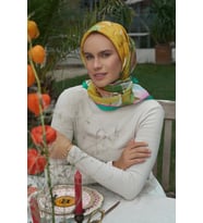 YEŞİL Ed Scarf Rosa Modal Eşarp