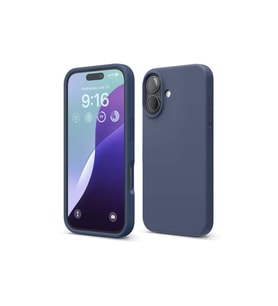 Iphone 16 Uyumlu İçi Kadife Lansman Lacivert Telefon Kılıfı