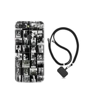General Mobile Gm 9 Pro Kılıf Ipli Boyun Askılı Desenli Silikon Atatürk Kolaj 1330