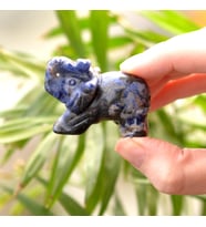 Sodalit Taşı Fil Figürü - 5 cm
