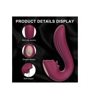 VELVET Kiss G Spot ve Klitoris Uyarıcı 2 in 1 Dil Vibratör