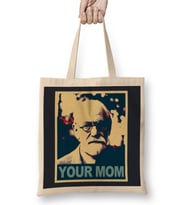 Sigmund Freud Pink Freud The White Line Of Your Mom Bez Çanta Uzun Saplı