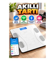 Dijital Elektronik Tartı Vücut Analizli Wifi Akıllı Yağ Ölçer Bluetooth Baskül