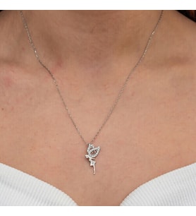 Peri Kızı 925 Ayar Gümüş Kolye