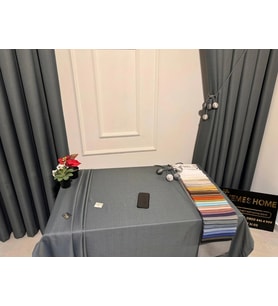 NİVEMESHOME GRİ 140X220 KETEN MASA ÖRTÜSÜ