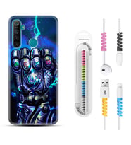 Realme 5i 5 Pro 6i 7 Pro 8 Kılıf Kablo Koruma Spiral Silikon Thunder Play 1760