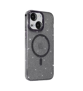 BİKAPAK MAGFIT IPHONE 15 YALDIZLI SİYAH KAPAK