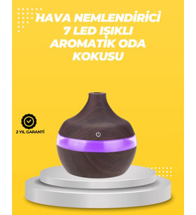 7 Renk Led Işıklı Ultrasonik Aroma Difüzör 300 Ml