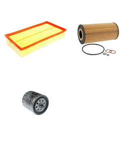 Bosch Filtre Bakım Seti Mercedes E300 TD W210 1996-1999 Dizel Hava + Yağ f. + Yakıt Filtre Mahle