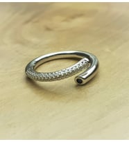 Spiral Gümüş Çıtır Yüzük
