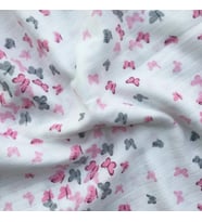Müslin Örtü 75x85 Ağız Bezi Hediyeli (Gül Kurusu - Gri - Mor - Pembe)