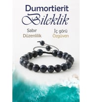 Dumortierit Doğaltaş Bileklik, Fasetli Dumortierit Asansör Doğal Taş Bileklik B1051 (8mm-16cm)