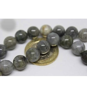 Labradorit Taşı YARIM Dizi 10mm (18cm uzunluğundadır)