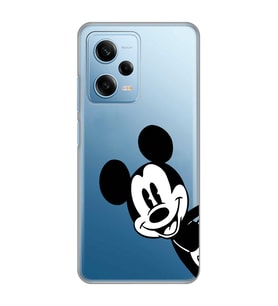 Redmi Note 12 Pro 5G Uyumlu Mickey Mouse Tasarımlı Şeffaf Telefon Kılıfı