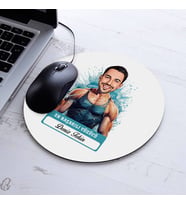 Kişiye Özel Hediye Karikatürlü En Başarılı Erkek Yüzücü Mousepad