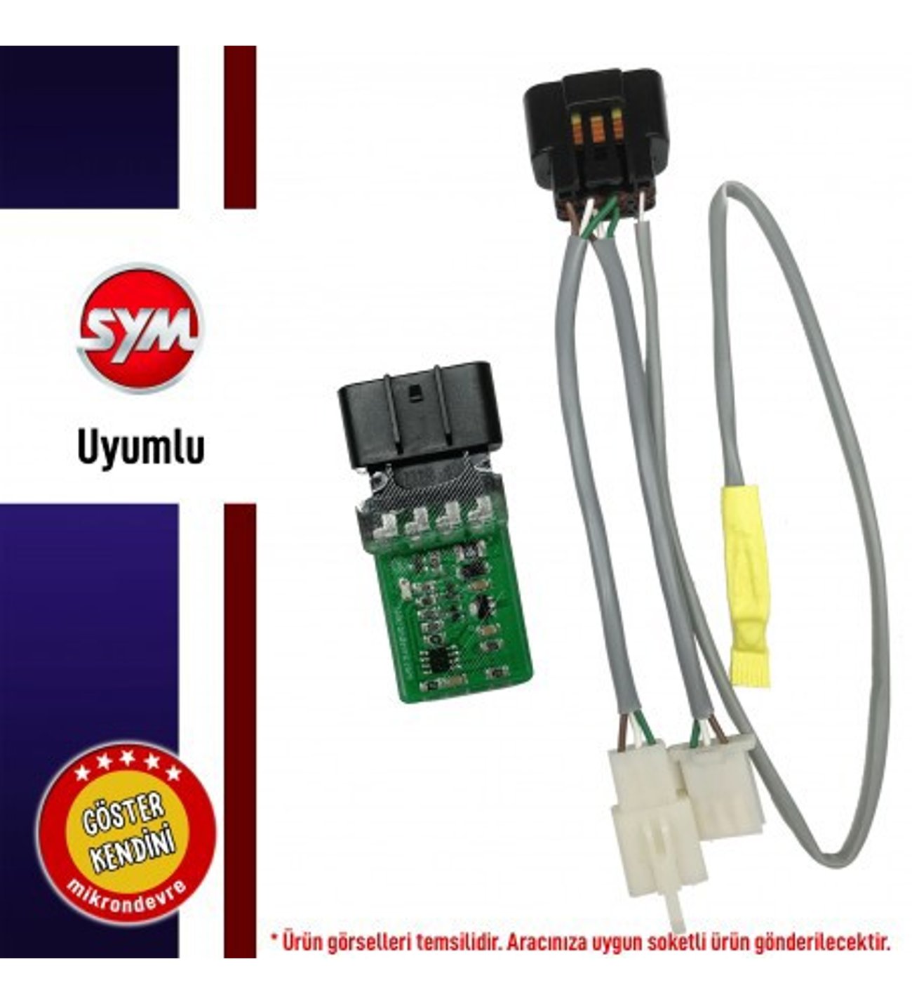 SYM Jet X 125 Uyumlu 13 Modlu STOP ÇAKAR Modülü Uçak Kanadı