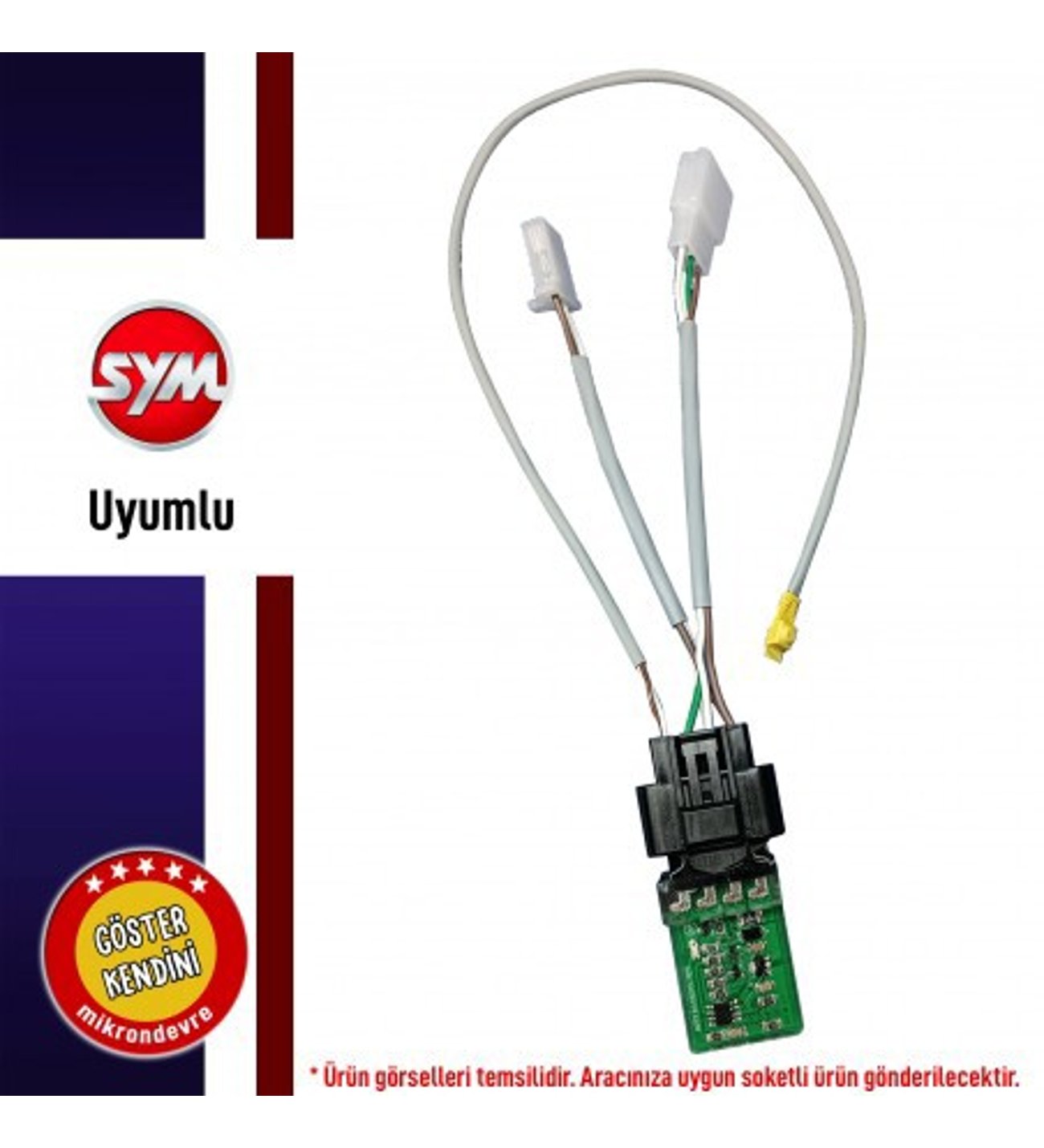 SYM Jet X 125 Uyumlu 13 Modlu STOP ÇAKAR Modülü Uçak Kanadı