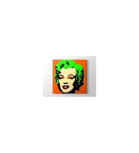 DBSanatevi Andy Warhol - Marilyn In Orange Tablo 50 X 50 Cm