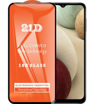 Samsung Uyumlu A12 Ekran Koruyucu 21D Tam Kaplayan Kavisli