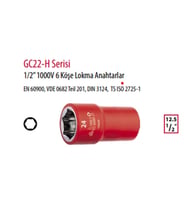 CETA GC22-H24 1/2" 1000V 6 Köşe Lokma Anahtarlar