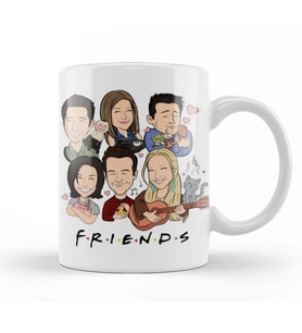 Chandler Bing Friends All Star 04 Kupa Bardak Porselen