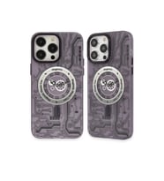 Apple iPhone 14 Pro Kılıf Apollo Magneticsafe Desenli Kapak - Apollo Mor - 5