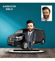 KİŞİYE ÖZEL ERKEK ARABA TASARIMLI KARİKATÜR BİBLO B57