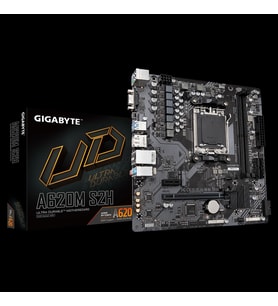Gıgabyte A620m-s2h, Rev.1.2, 6400mhz, 2xddr5, 1x M.2, D-sub, Hdmı, Dp, Am5 Soket Anakart