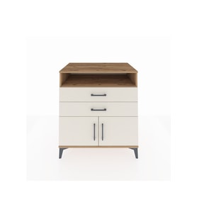 Kronos Şifonyer 2 Raflı 2 Çekmeceli 2 Kapaklı 88x59x96 Çam-Aytaşı