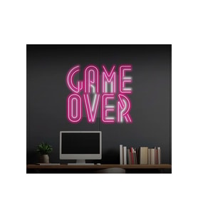 GAME OVER Yazılı Neon Tabela