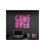 GAME OVER Yazılı Neon Tabela