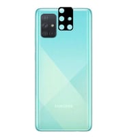 Galaxy A71 Zore 3D Kamera Camı (Siyah)