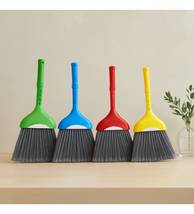 Renkli Plastik Saplı Süpürge No:2