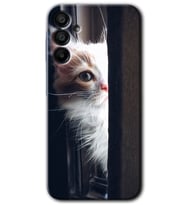 Galaxy A15 Kılıf HD Desen Baskılı Kılıf - Kedi Bakışı