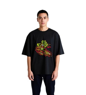 Ben Beş Yaşındayım Canavar Teması Baskılı Erkek Oversize Tişört