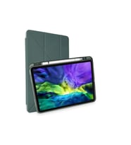 Apple iPad Pro 11 (2024) Kılıf Kalemlikli Mars Tablet Kılıfı - Koyu Yeşil