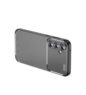 Samsung Galaxy A15 4g Kılıf Auto Focus Karbon Kapak - Siyah