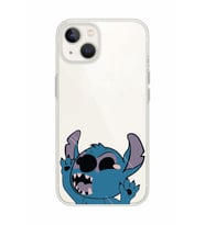 Iphone 14 Plus Uyumlu Stitch Desenli Şeffaf Telefon Kılıfı