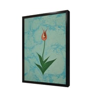 Sarı Lale Ebru Çerçeveli Mdf Tablo