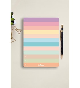 Numaralı Planlayıcı Blok Pastel
