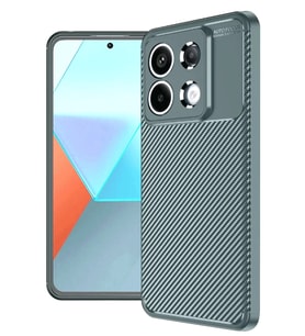 Redmi Note 13 Pro 4G Kılıf Auto Focus Karbon Kapak - Gri