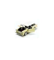 Motormax 1:24 1955 Chevy Bel Air Nomad Diecast Model Araba Krem