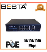 MCG  10 PORT GİGABİT POE SWİTCH 10/100/1000 Mbps 8 Port