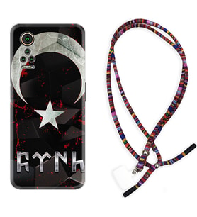General Mobile GM 21 Pro GM 22 Pro Plus Kılıf Boyun Asklı Rasta Silikon Göktürk 1394