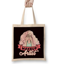 Make Up Artist Beauty Salon Lipstick Cosmetics Cosmetologist Bez Çanta Uzun Saplı