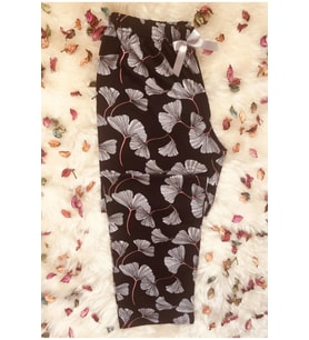 Cepsiz Viskon Yazlık Kadın Pijama Altı V37 (Siyah)