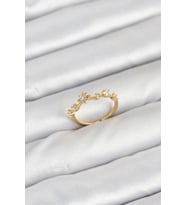 Pirinç Gold Renk Manifest Kadın Yüzük