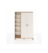 Arges Gardrop 7 Raflı 2 Kapaklı Tek Askılı 132x30x195 Çam-Aytaşı